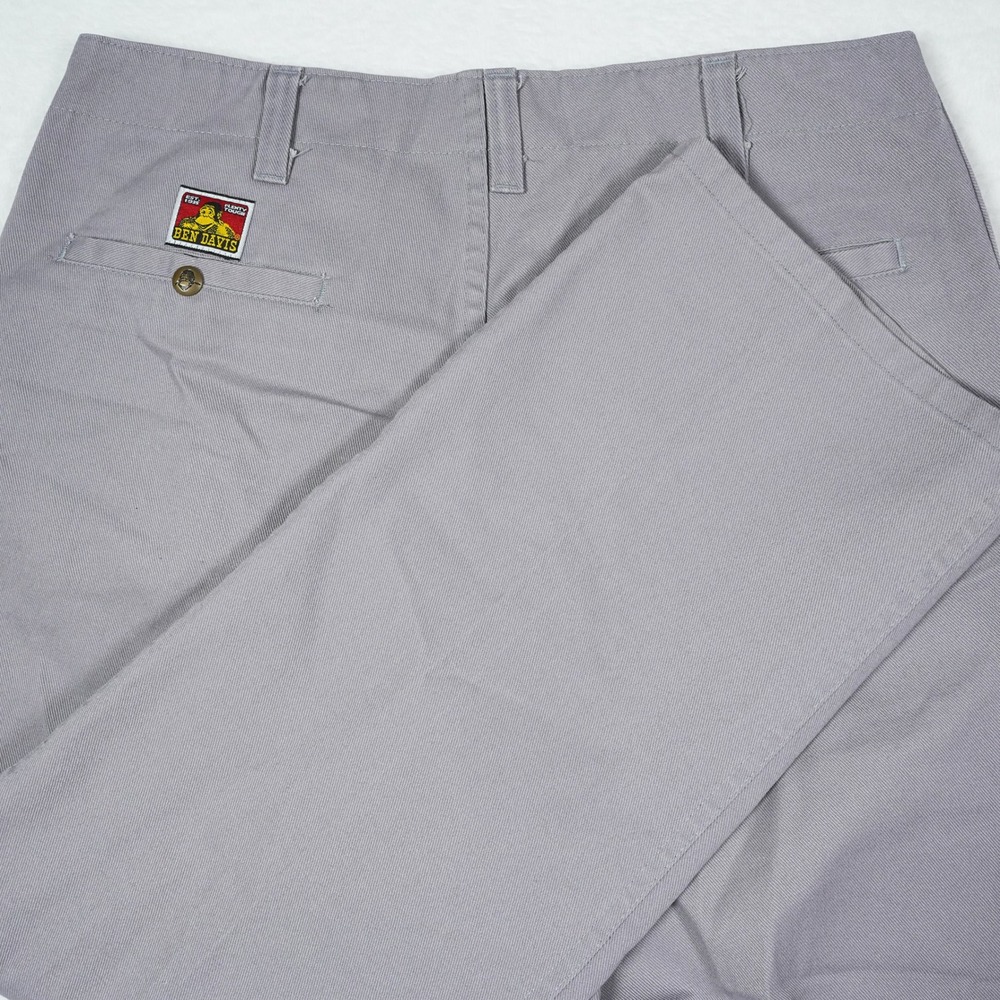 Vintage Ben Davis Original Bens Gray Work Pants Mens 36x29 Wide Leg Twill 692
